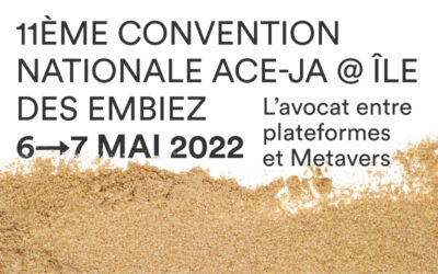 Communiqué de presse – 11ème Convention ACE JA 2022 à l’île des Embiez