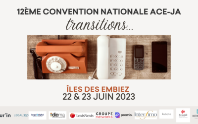 12ème convention nationale ACE-JA : Transitions (Île des Embiez, 22&23 juin)