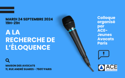 Colloque « A la recherche de l’éloquence » – Paris – Mardi 24 septembre (19h-21h)