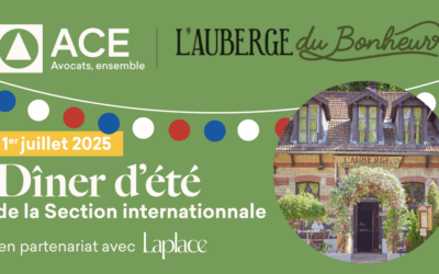 Dîner d’été de la Section Internationale – Mardi 1er juillet 2025