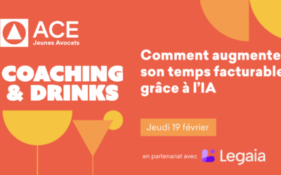 COACHING & DRINK « Comment augmenter son temps facturable grâce à l’IA » – Jeudi 19 février 2026 à partir de 19h30