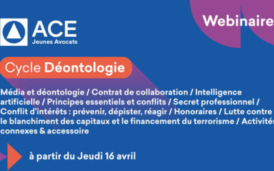 Formation distancielle « Lutte contre le blanchiment des capitaux et le financement du terrorisme » – Lundi 1er juin 2026 18h à 20h (Cycle de déontologie)