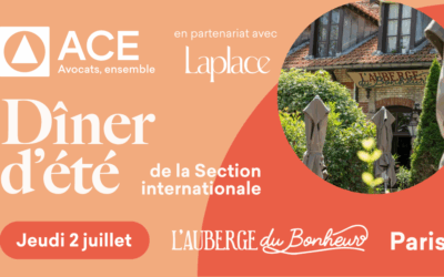 Dîner d&rsquo;été de la Section Internationale, le jeudi 2 juillet à 19h45 à Auberge du Bonheur, Paris