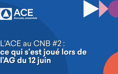 L’ACE au CNB #2 : ce qui s’est joué lors de l’AG du 12 juin