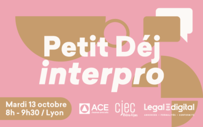 Petit-déjeuner interprofessionnel avocats et experts-comptables, le 13 octobre 2026 de 08h à 09h30 à Lyon