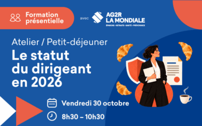 Formation présentielle « Atelier sur le statut du dirigeant » le 30 octobre 2026 de 08h30 à 10h30 à la Maison de l&rsquo;Avocat de Marseille